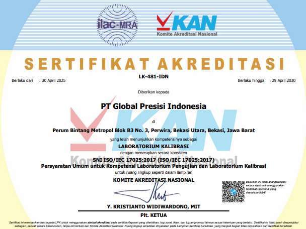 Logo Akreditasi ilac-MRA dan KAN